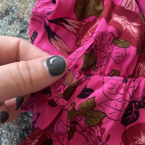 Zara Magenta Floral Dress - Picture 3 of 4